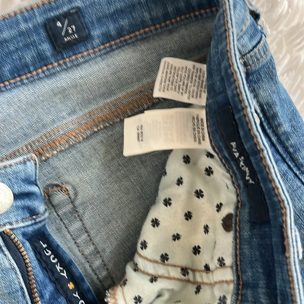 Lucky Brand Ava Skinny Distressed Jeans - Picture 3 of 7